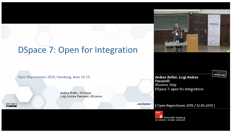 DSpace 7 Open for Integration - Video recording